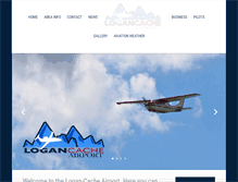 Tablet Screenshot of logan-cacheairport.org